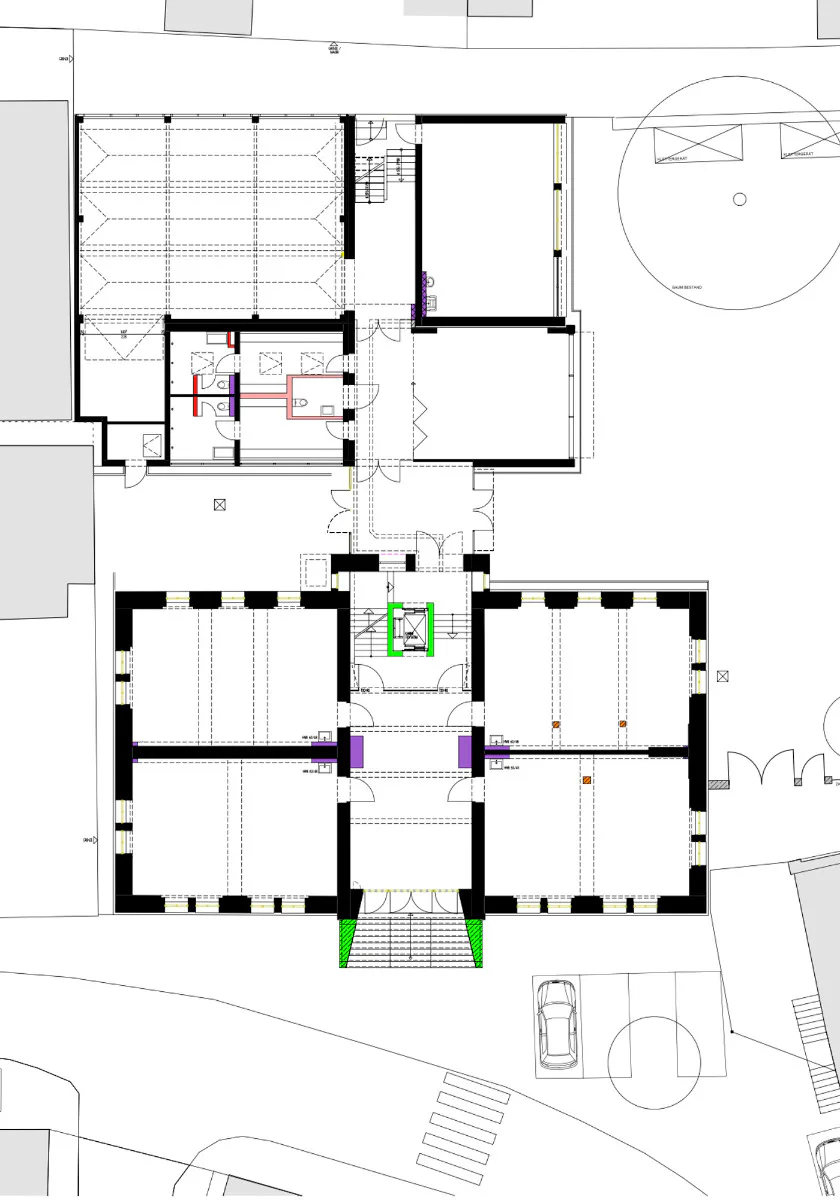 Grundriss EG, Grafik