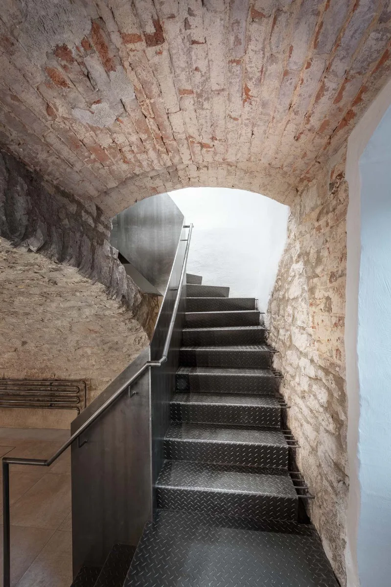 Treppe zum Gewölbekeller, Architektur: Berschneider + Berschneider