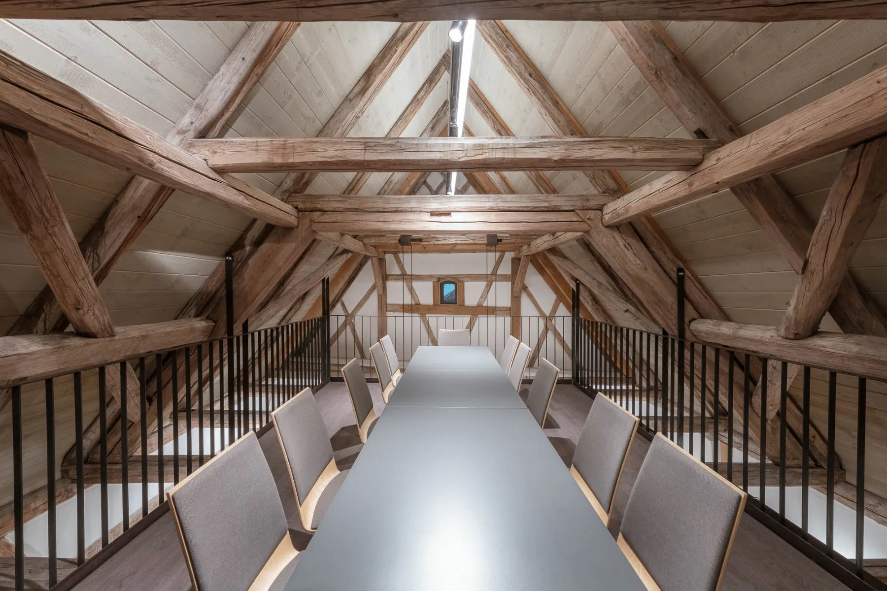 Ausgebauter Dachstuhl der Alten Mälze, Architektur: Berschneider + Berschneider