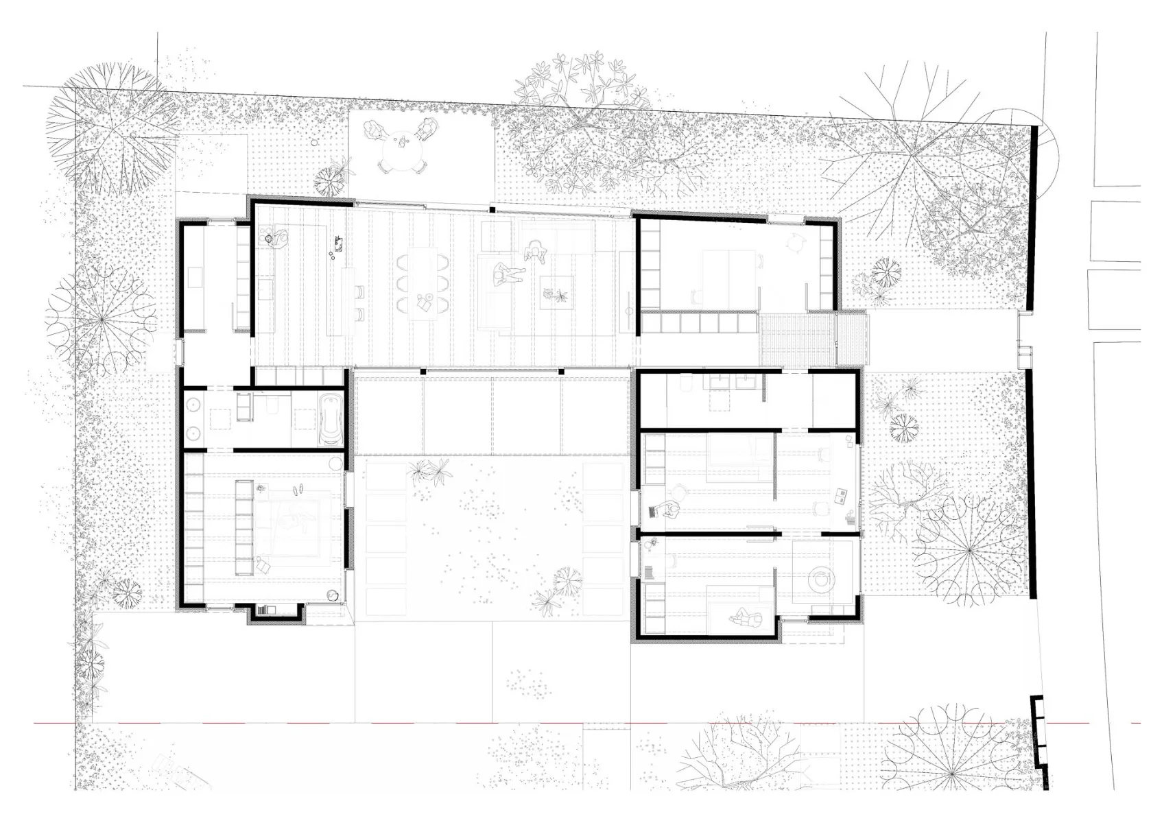 Grundriss Obergeschoss, Grafik