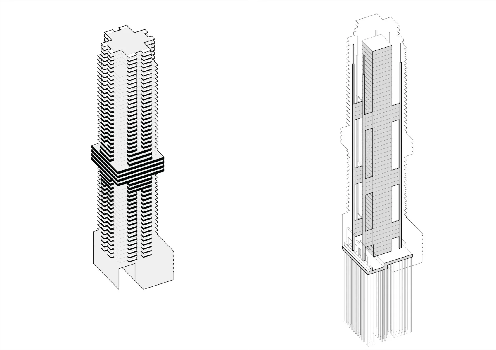 Diagramm des Kerns und der Balone, Grafik