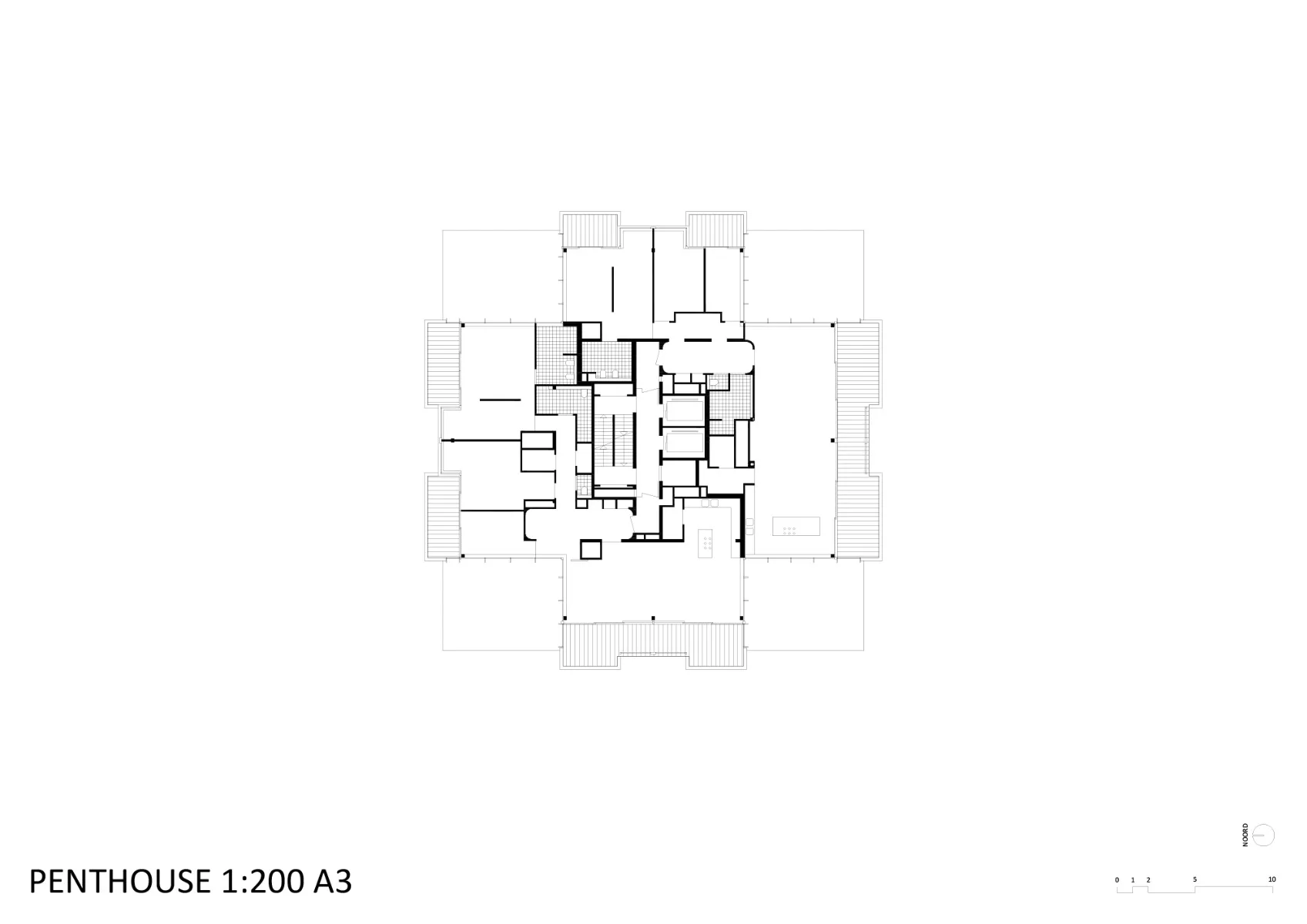 Grundriss Penthouse, Grafik