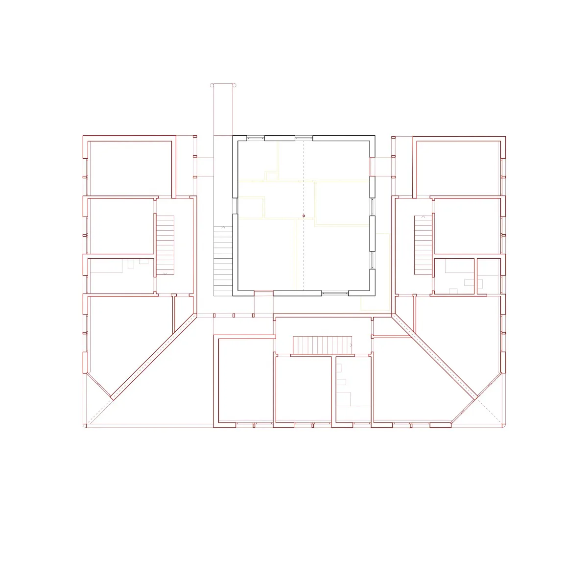Grundriss Obergeschoss, Grafik