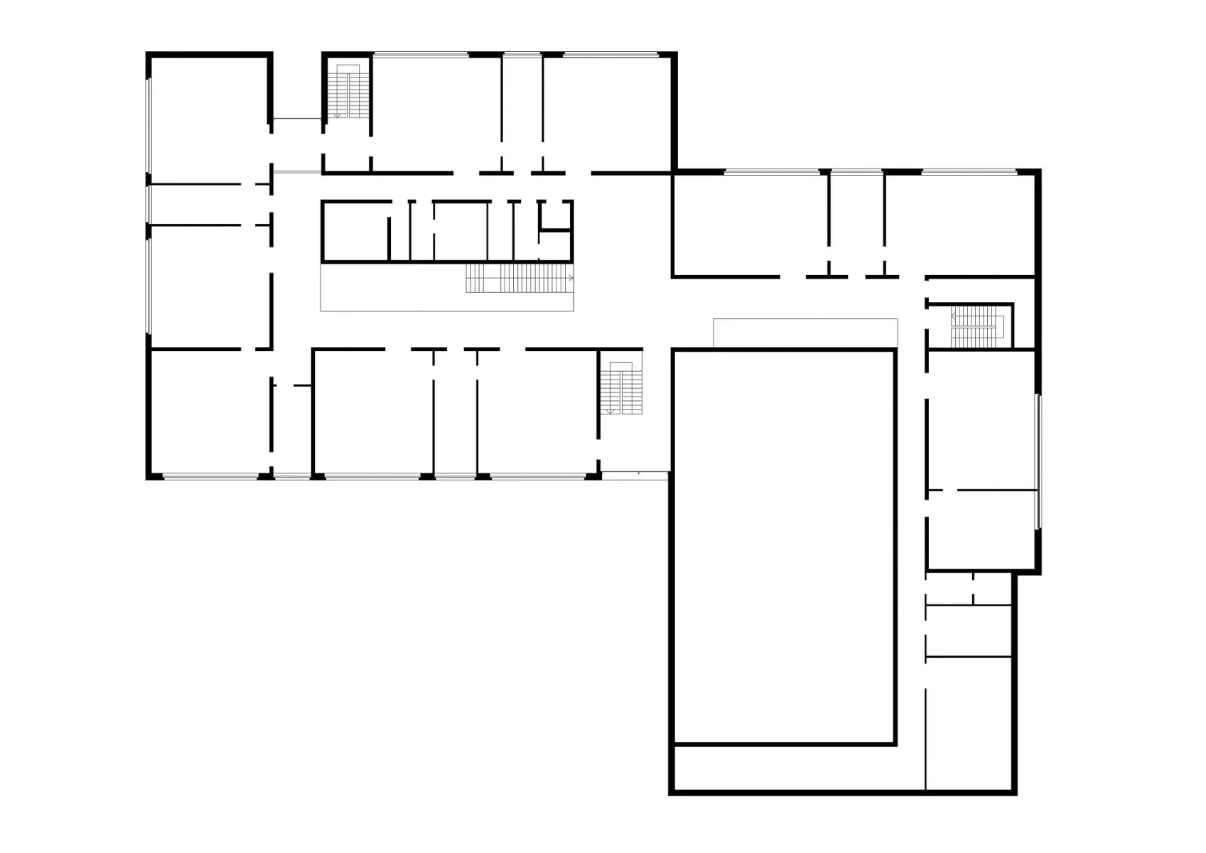 Grundriss Obergeschoss, Grafik