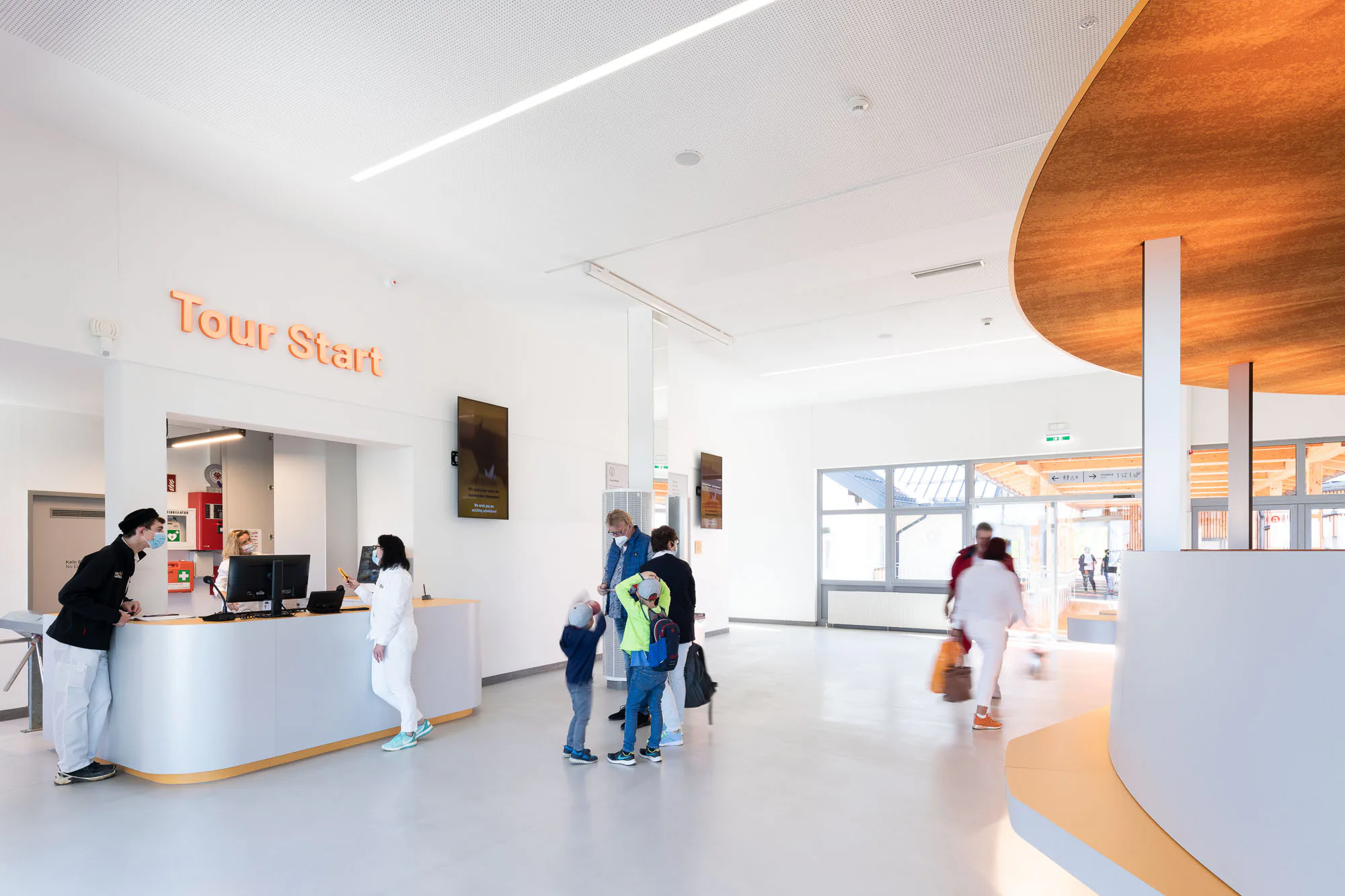 Infodesk mit Ticketing