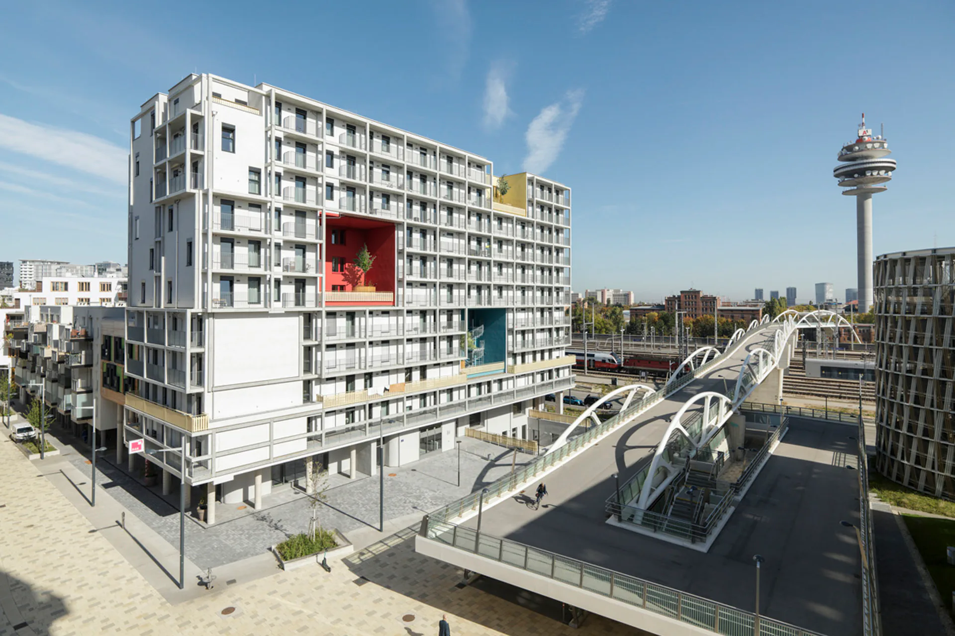 Die Musicbox vereint Wohnen, Arbeiten und Freizeit in einem Bau.