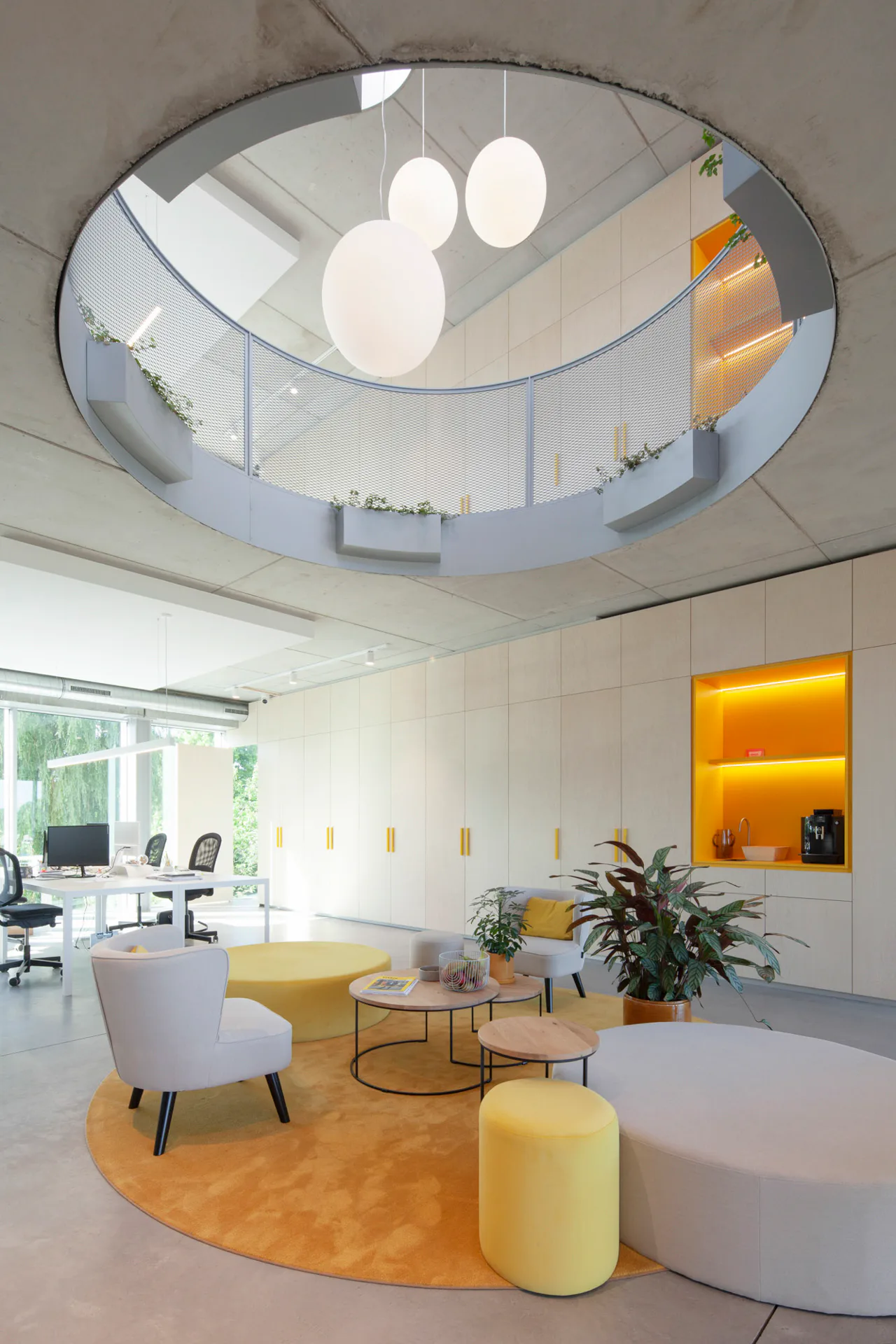 Kreisförmiges Atrium
