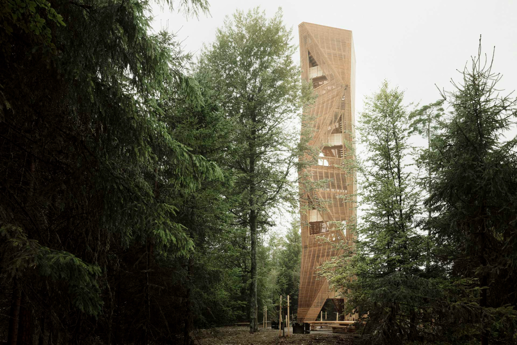 Aussichtsturm Hardwald in der Schweiz