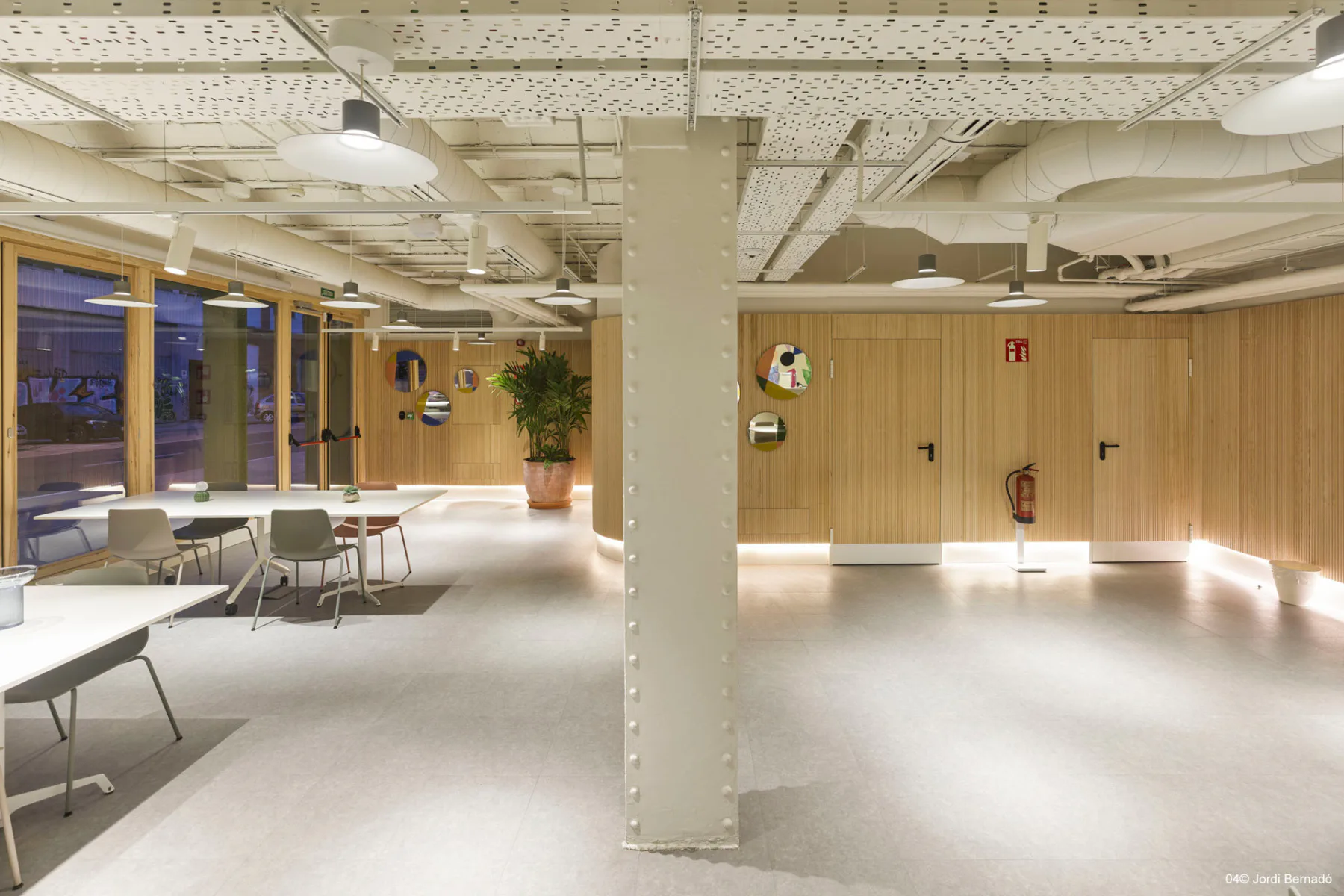 Innenansicht des Coworking-Büros