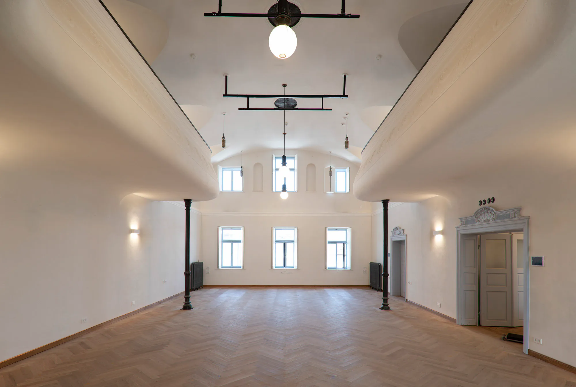 Die Räume wurden bis auf den Rohbau zurückgebaut.