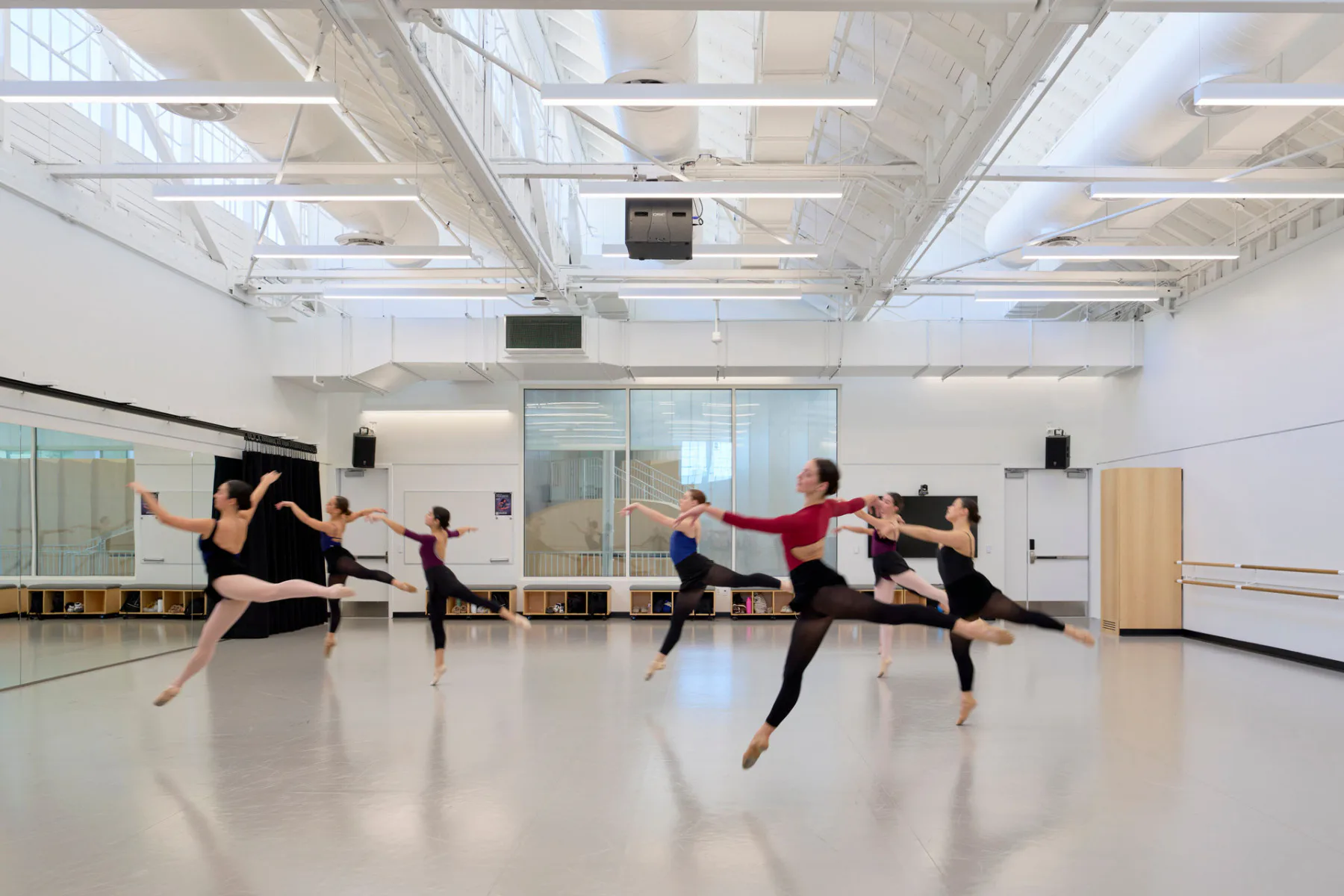 Blick in ein Tanzstudio