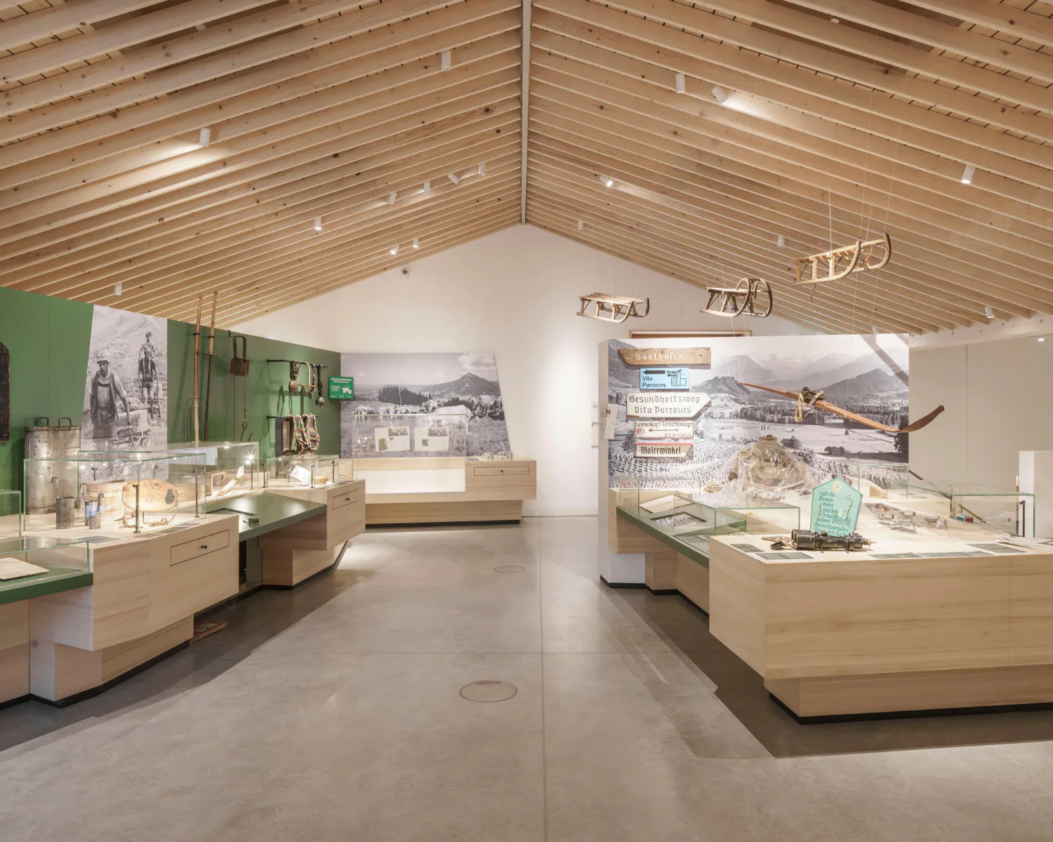 Ausstellungsraum des Alpenstadtmuseums