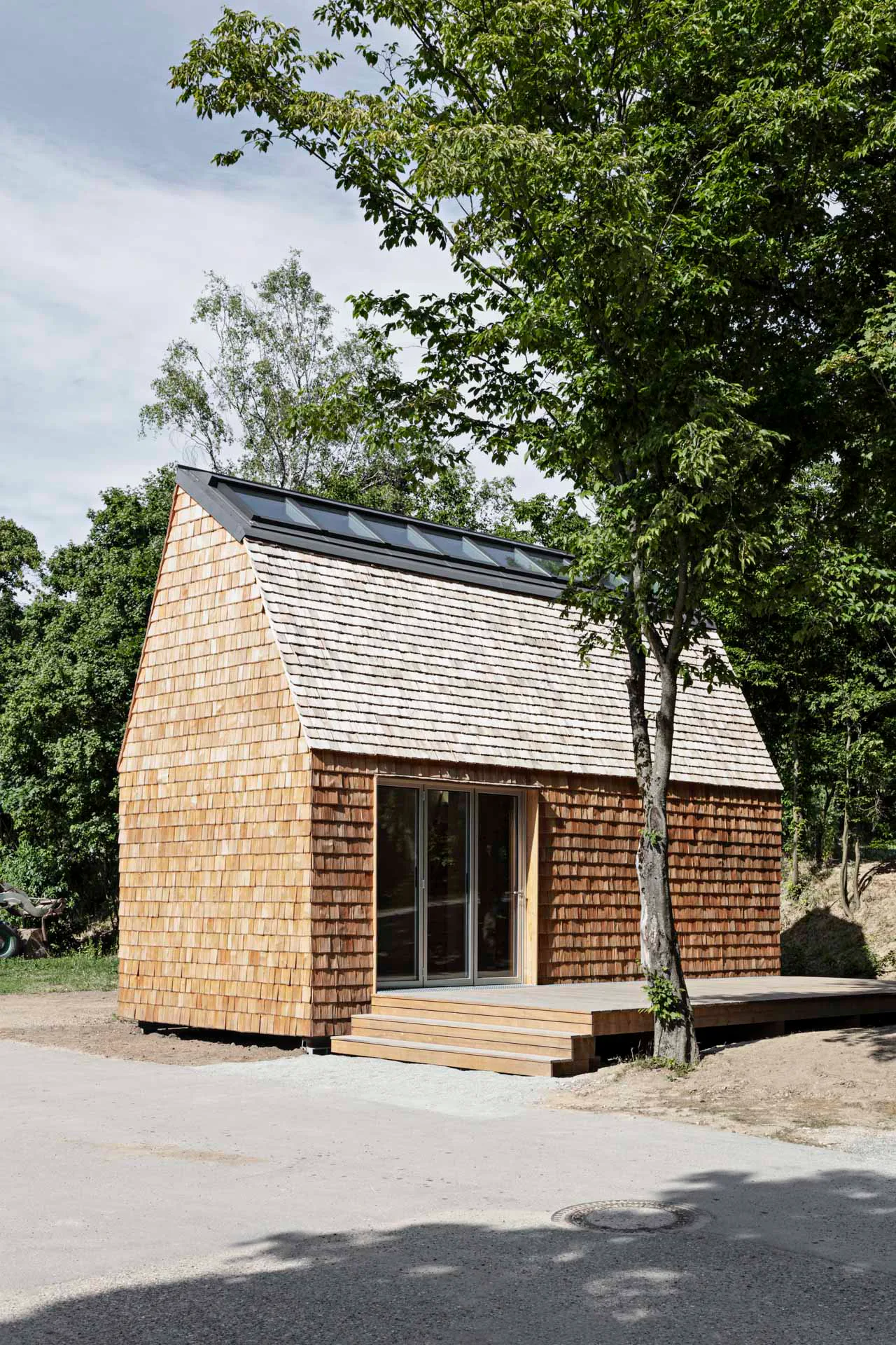 Als besonderen Anspruch an das nachhaltige Bauen wurde das Tiny House weitestgehend in sortenreiner Bauweise realisiert.