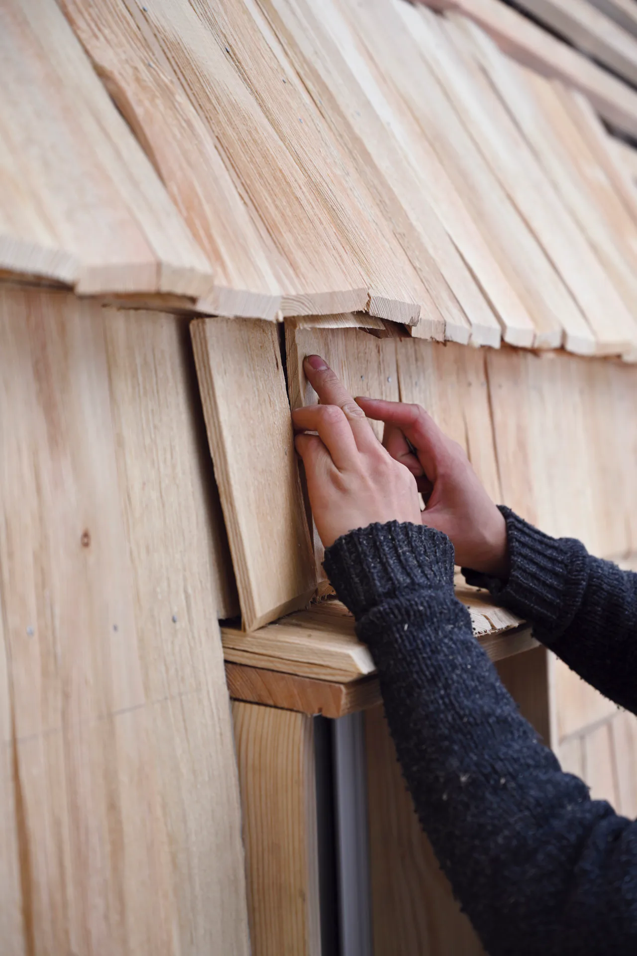 Als besonderen Anspruch an das nachhaltige Bauen wurde das Tiny House weitestgehend in sortenreiner Bauweise realisiert.