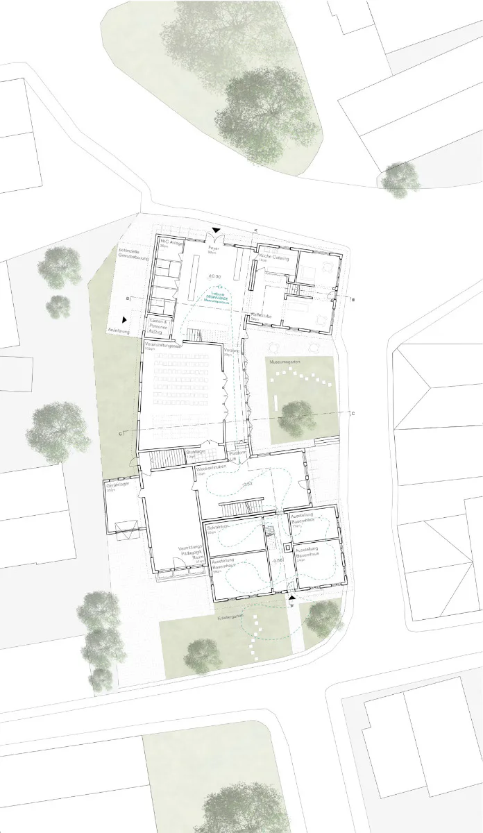 Grundriss EG, Grafik