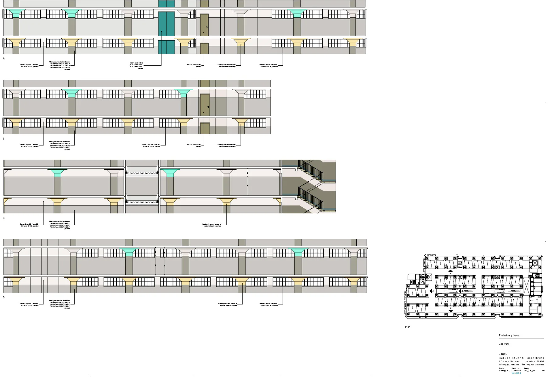 Parken Farbkonzept, Grafik