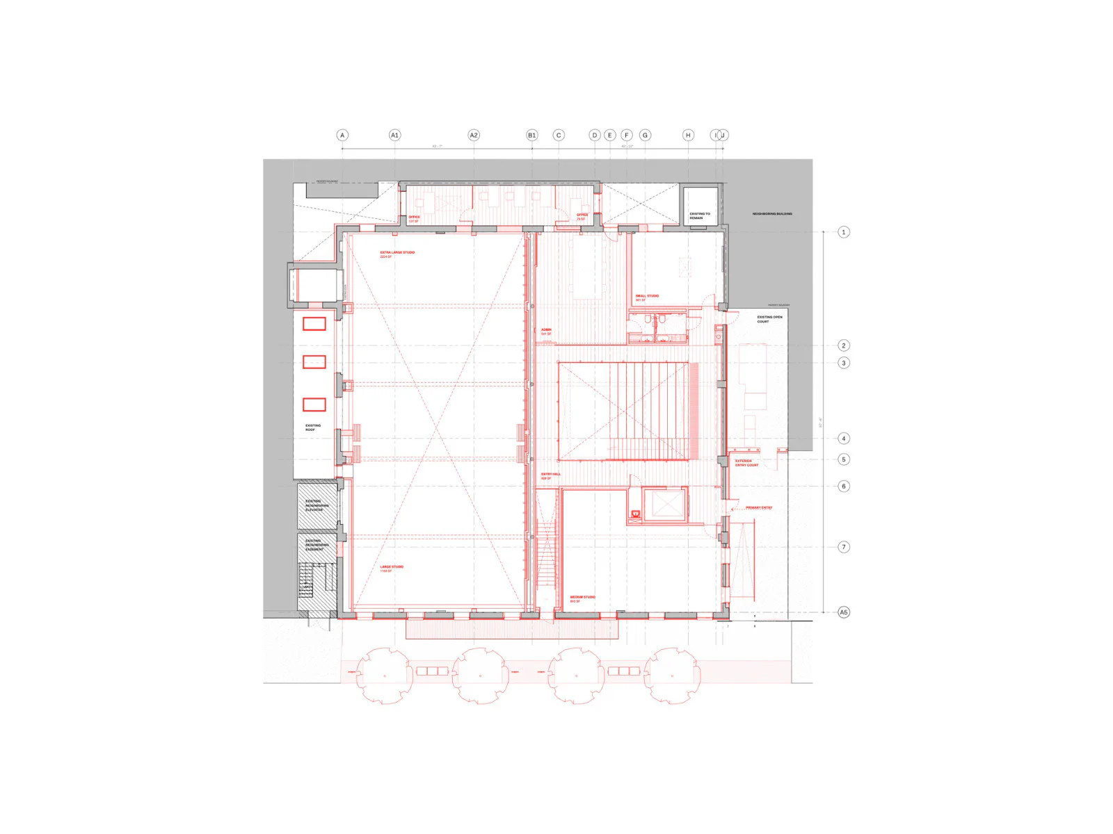 Grundriss EG, Grafik