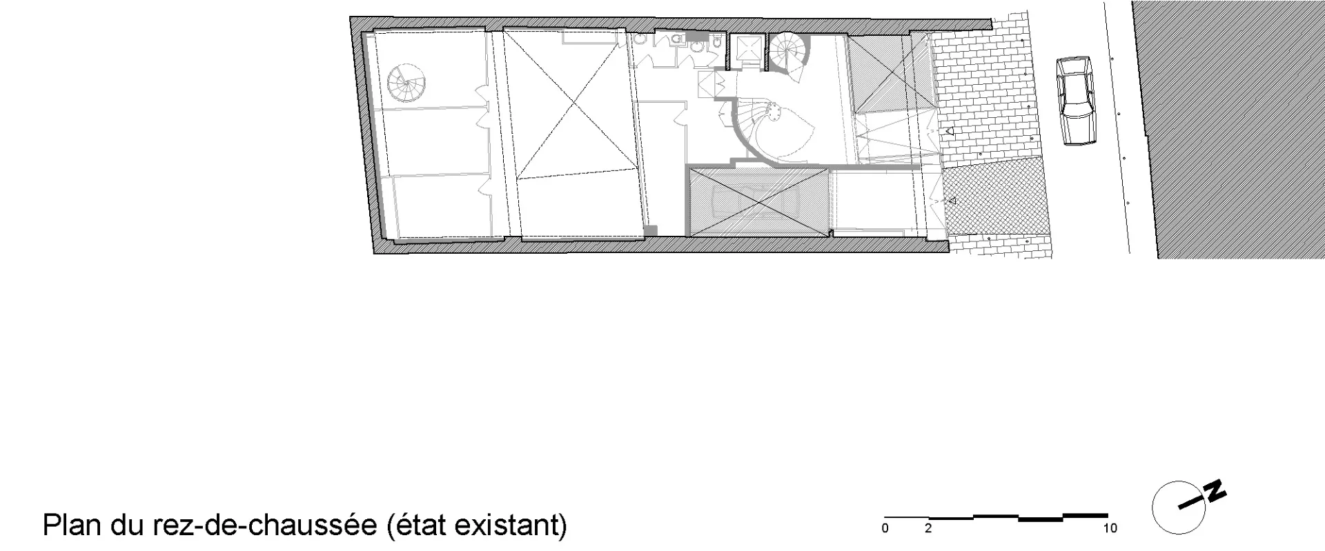 Grundriss EG Bestand, Grafik