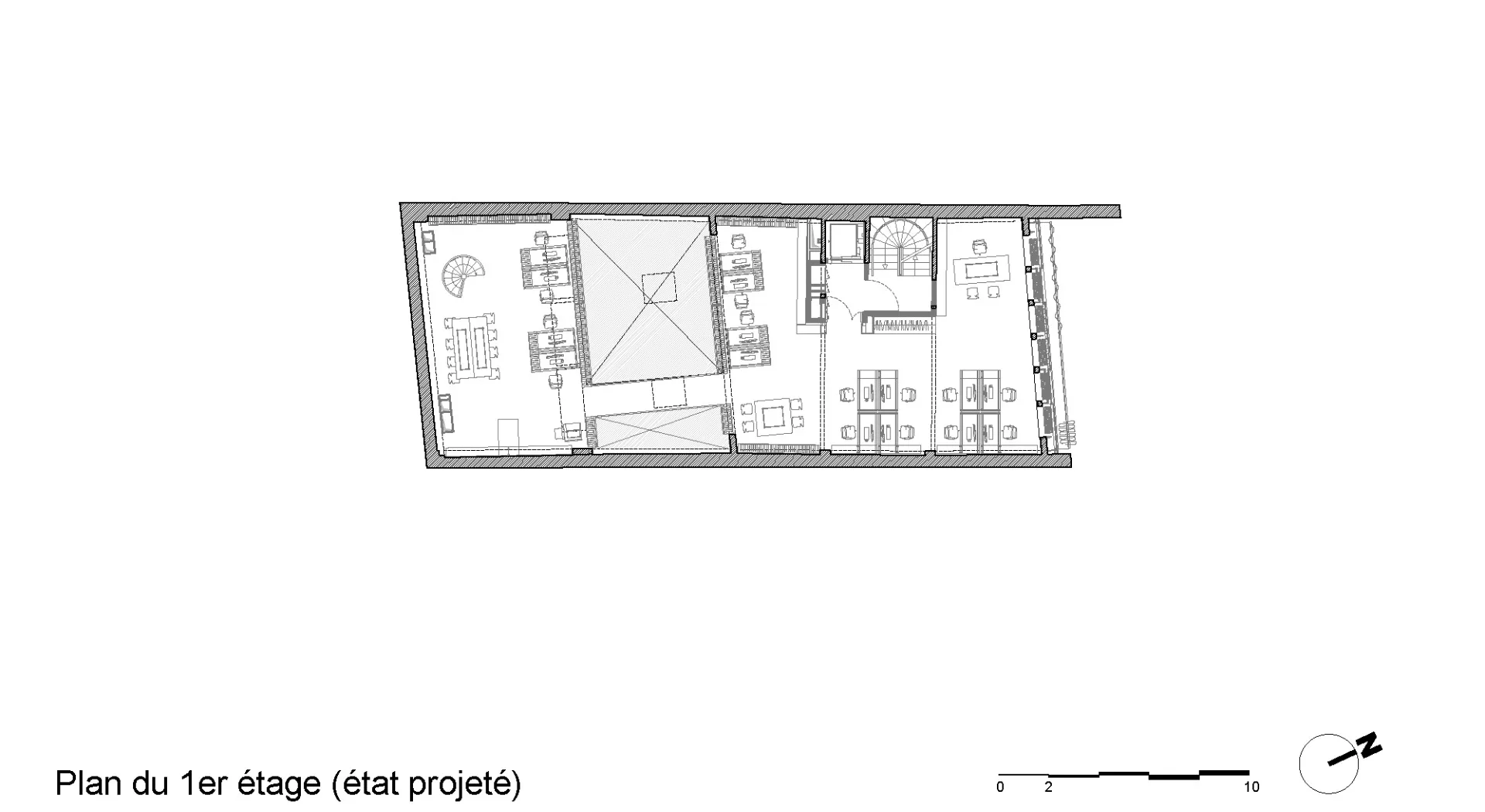 1. OG Neuplanung Galerie Showroom, Grafik