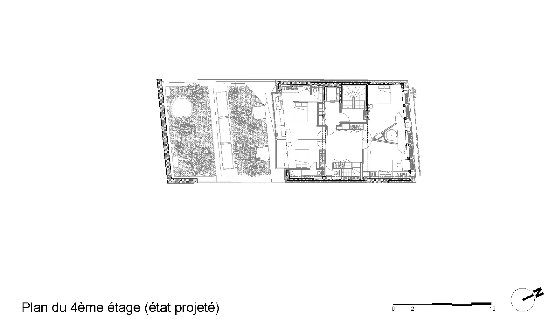 4. OG Neuplanung Maisonette, Grafik