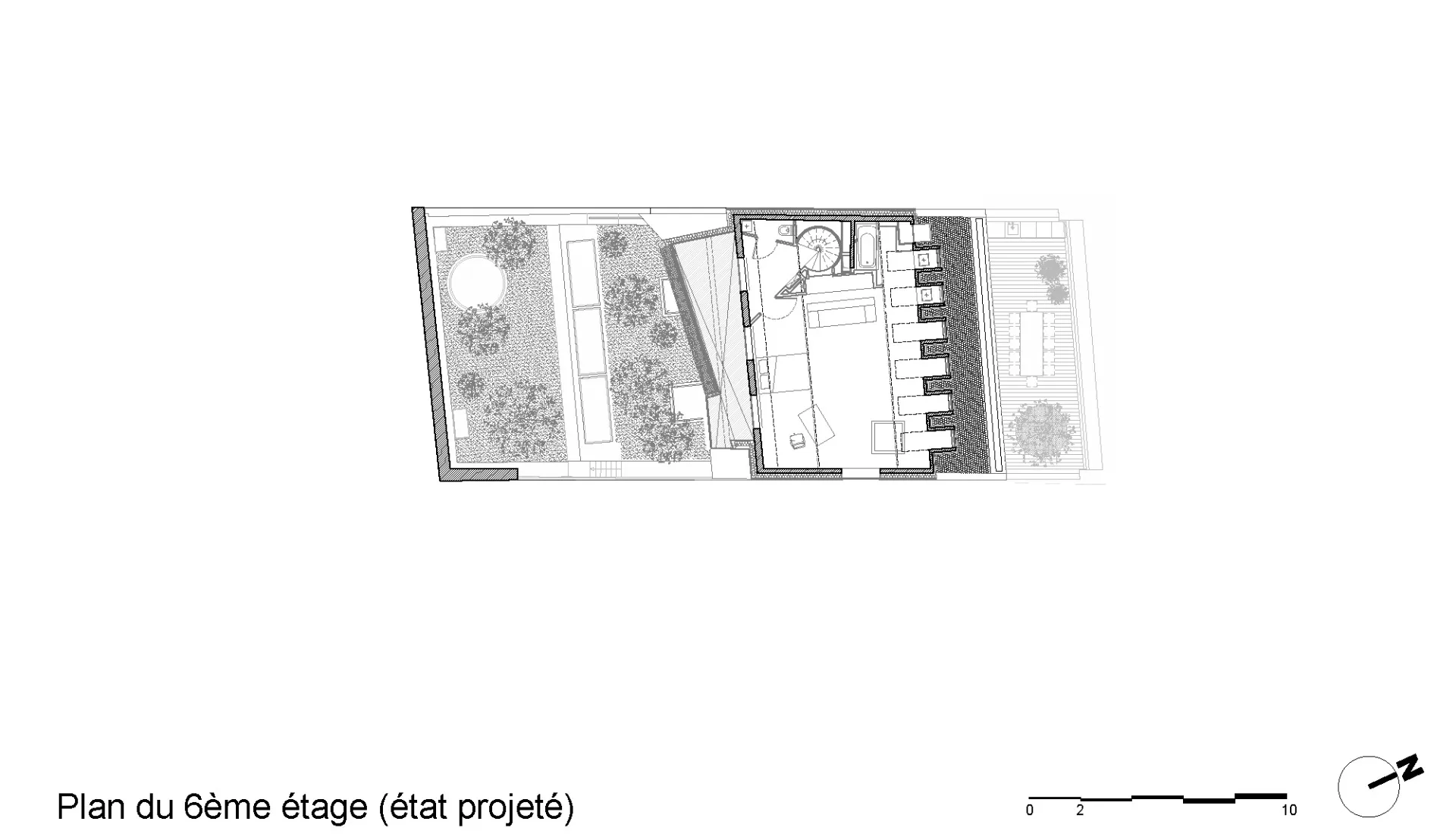 6. OG Neuplanung Maisonette, Grafik