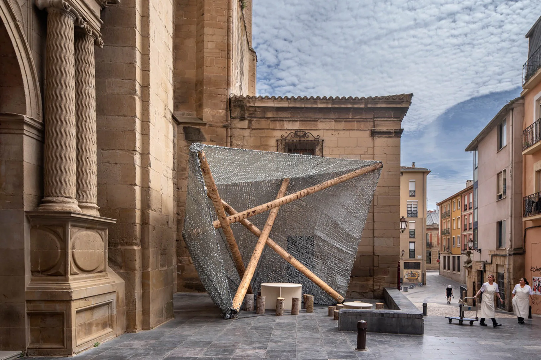 Tensegrity-Pavillon von Barkow Leibinger in Logroño