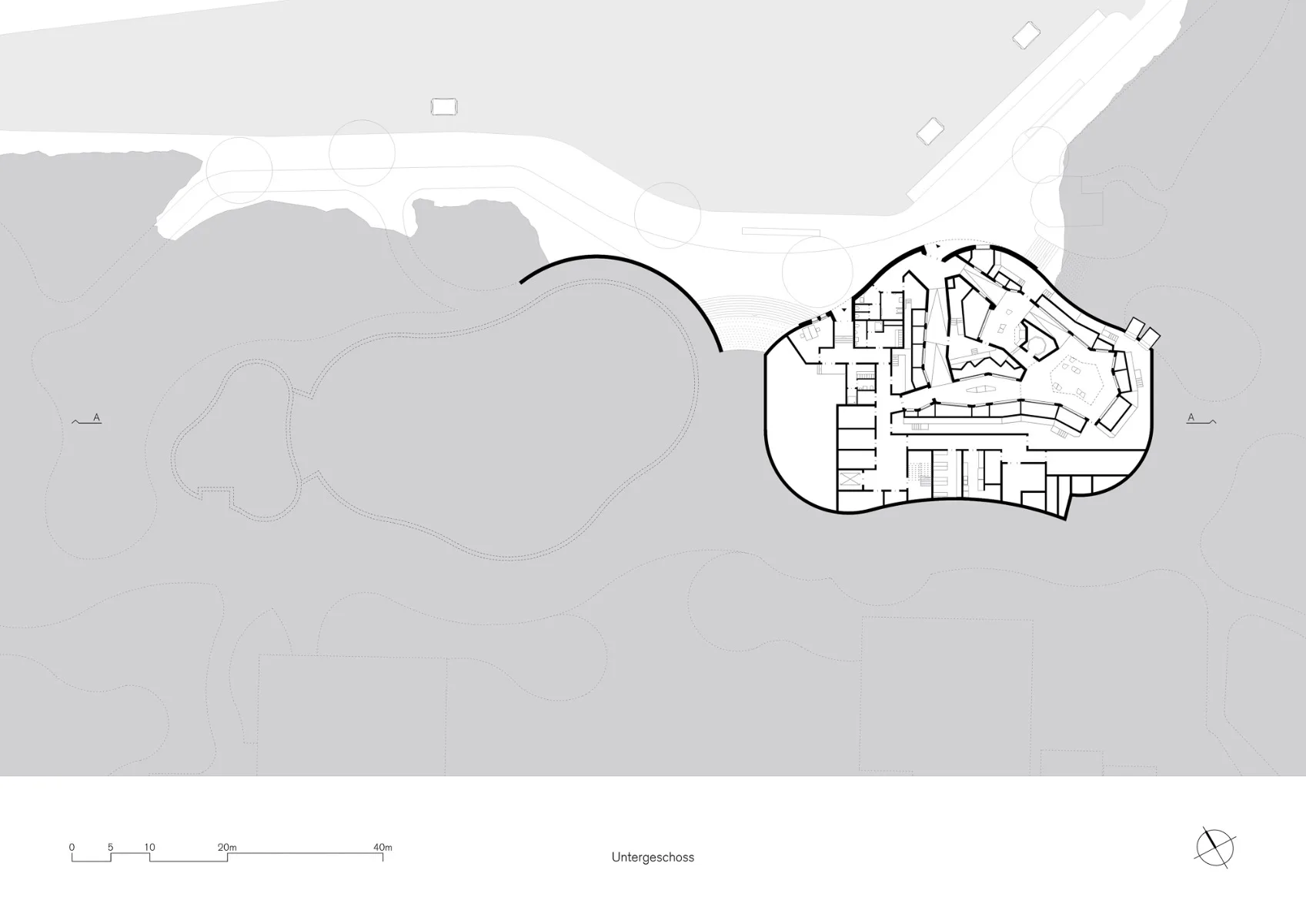 Grundriss Untergeschoss, Grafik