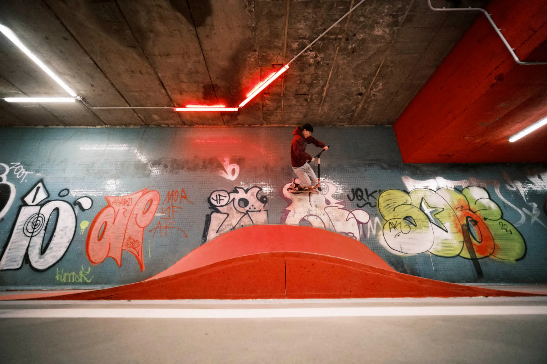Vltavska-Unterführung als Treffpunkt der Skater-Community