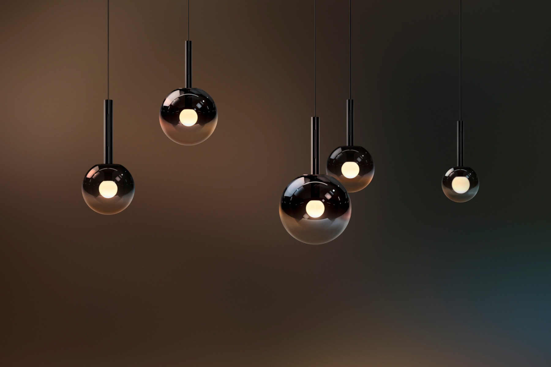 Lichtquelle, die wie ein Himmelskörper schwebt