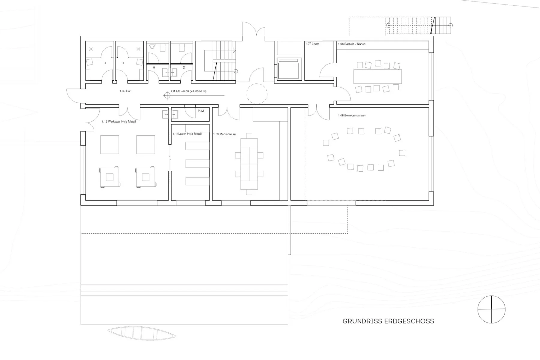 Grundriss Erdgeschoss, Grafik