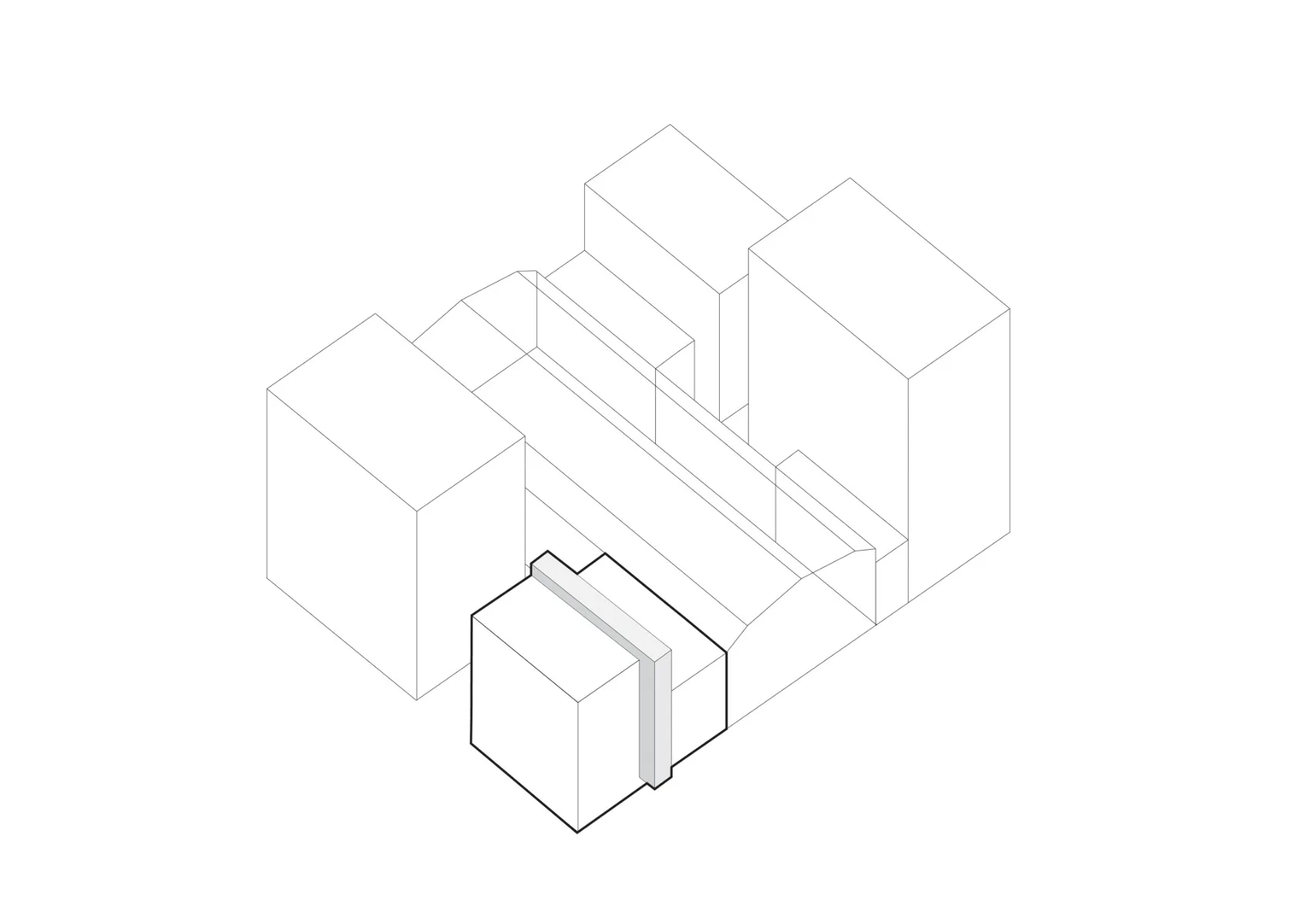 Axonometrie Block, Grafik