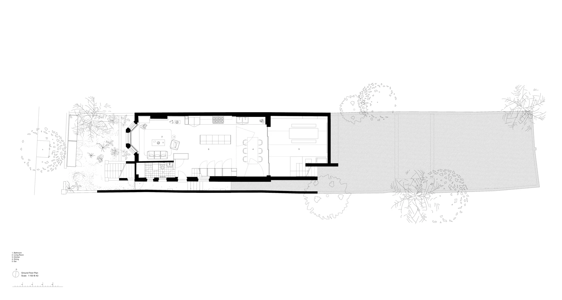 Grundriss EG, Grafik