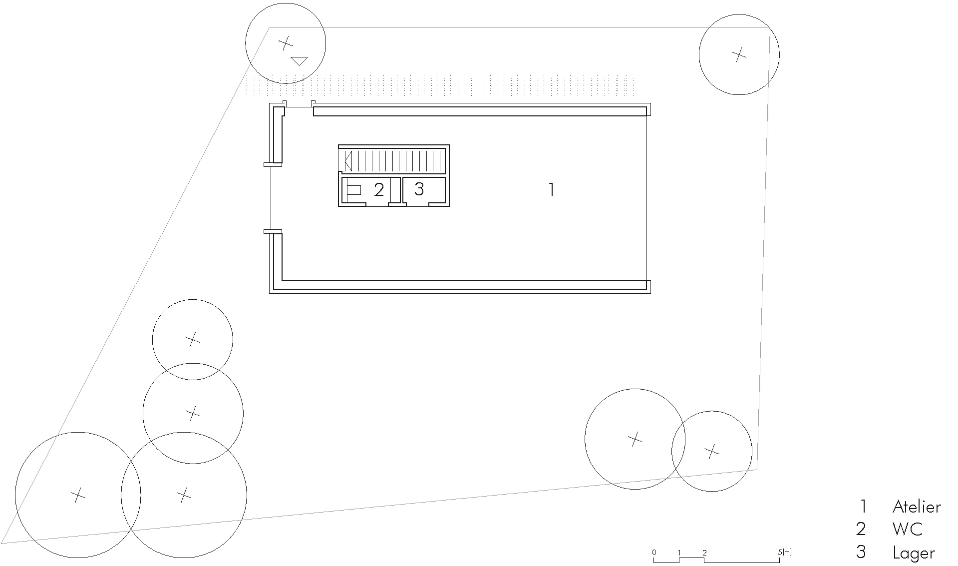 Grundriss Zugangsebene, Grafik