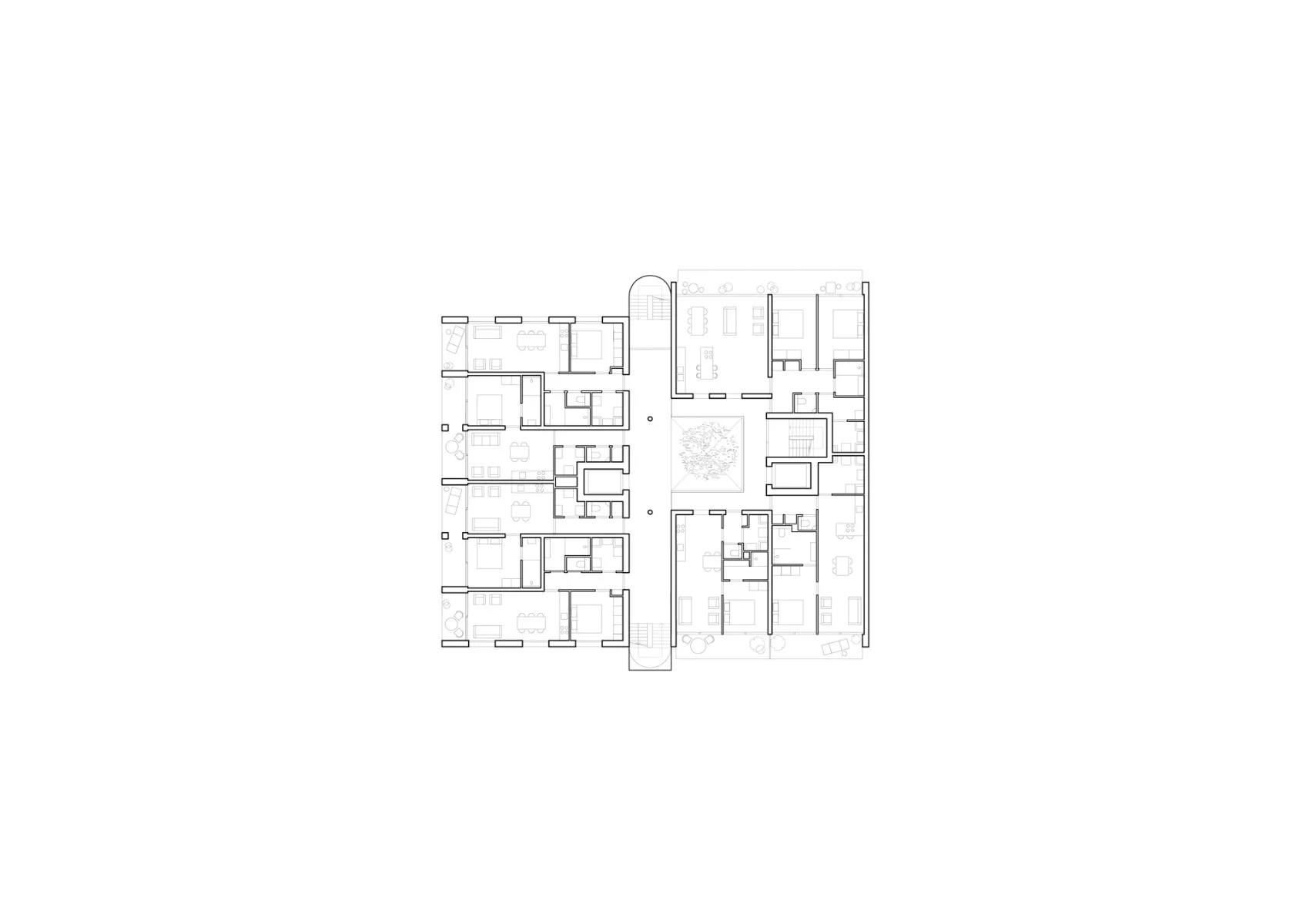 Grundriss 3. Obergeschoss, Grafik