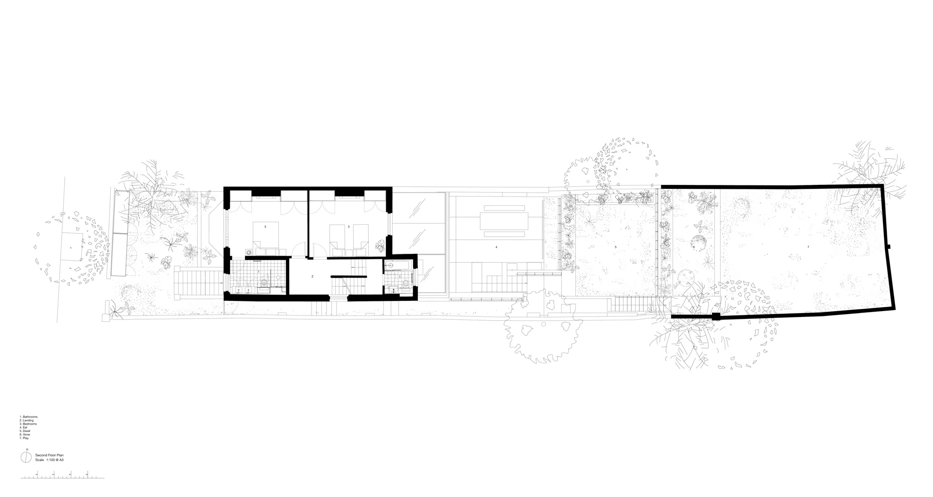 Grundriss 2. OG, Grafik