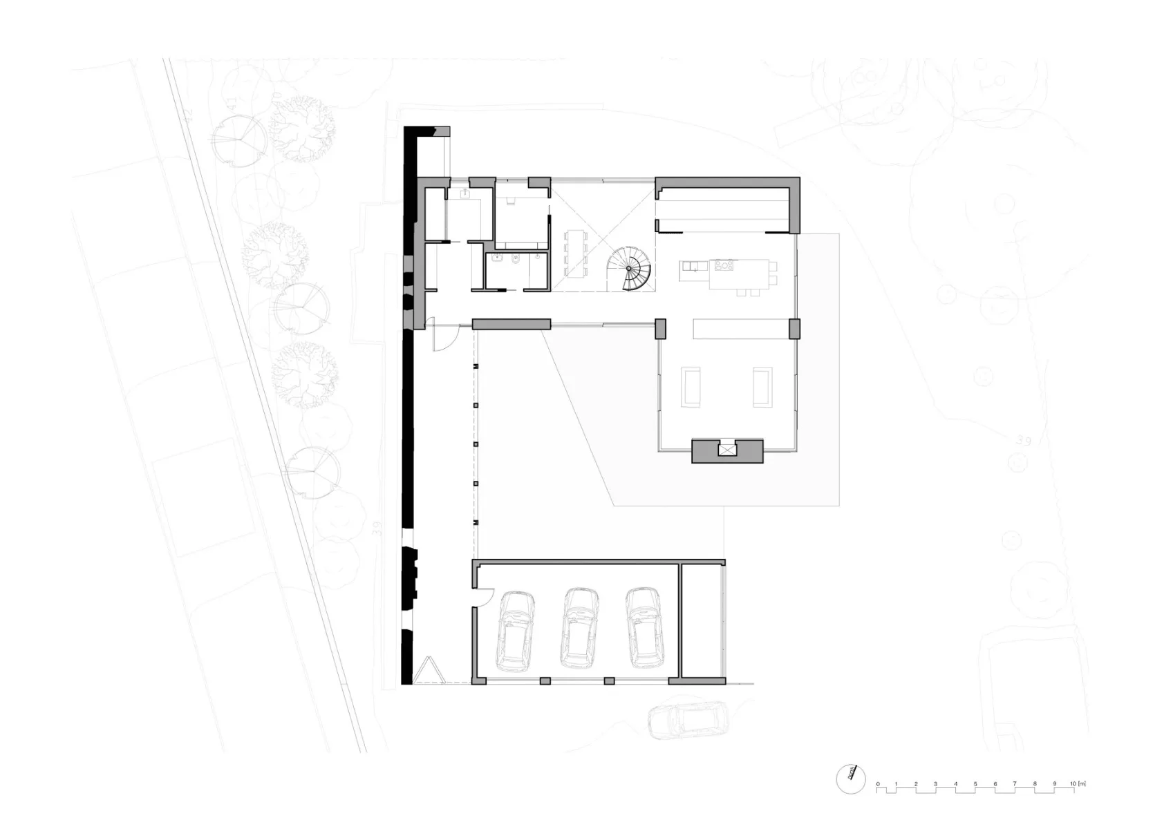 Grundriss EG, Grafik