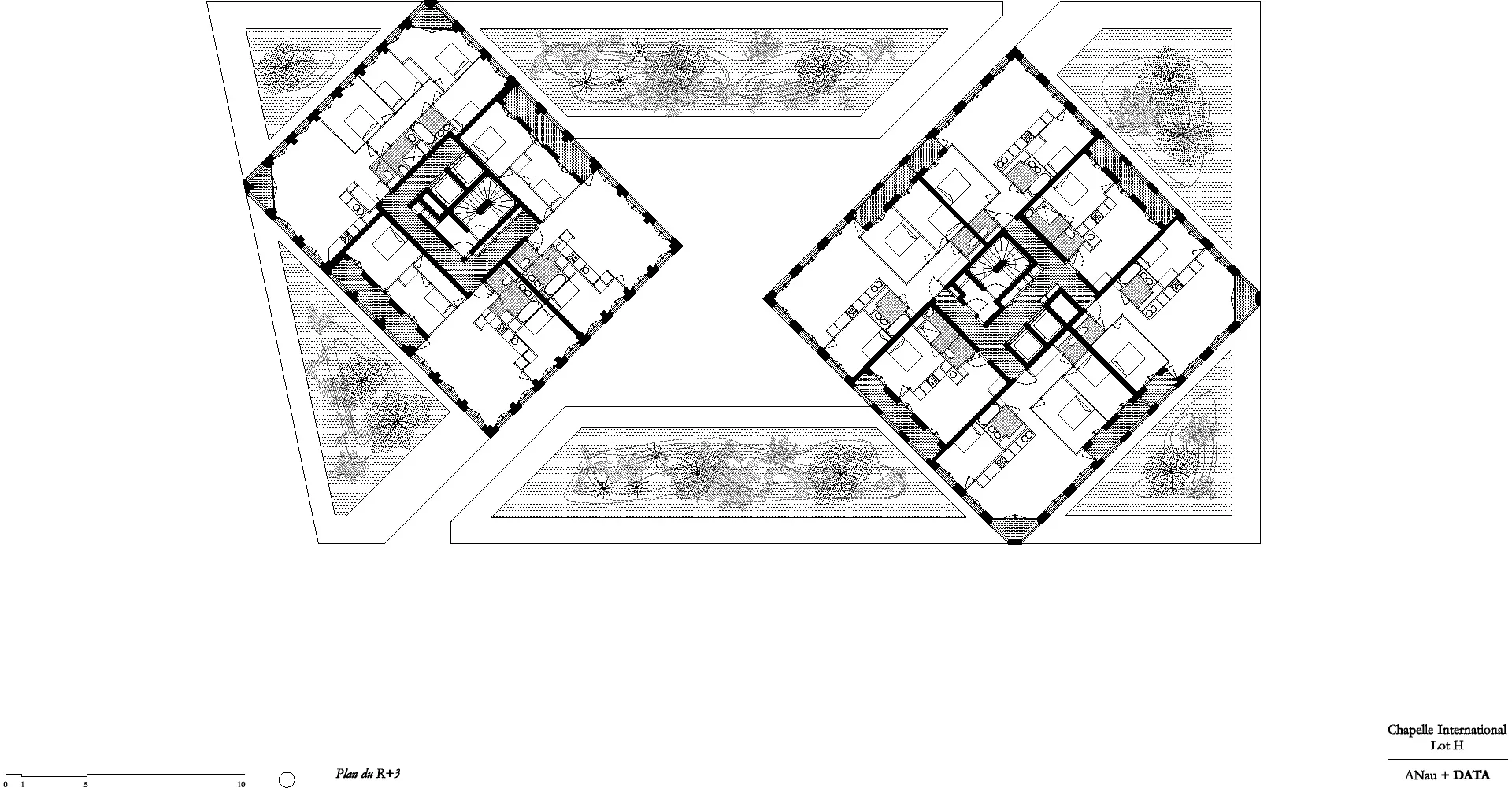 Grundriss 3. OG, Grafik