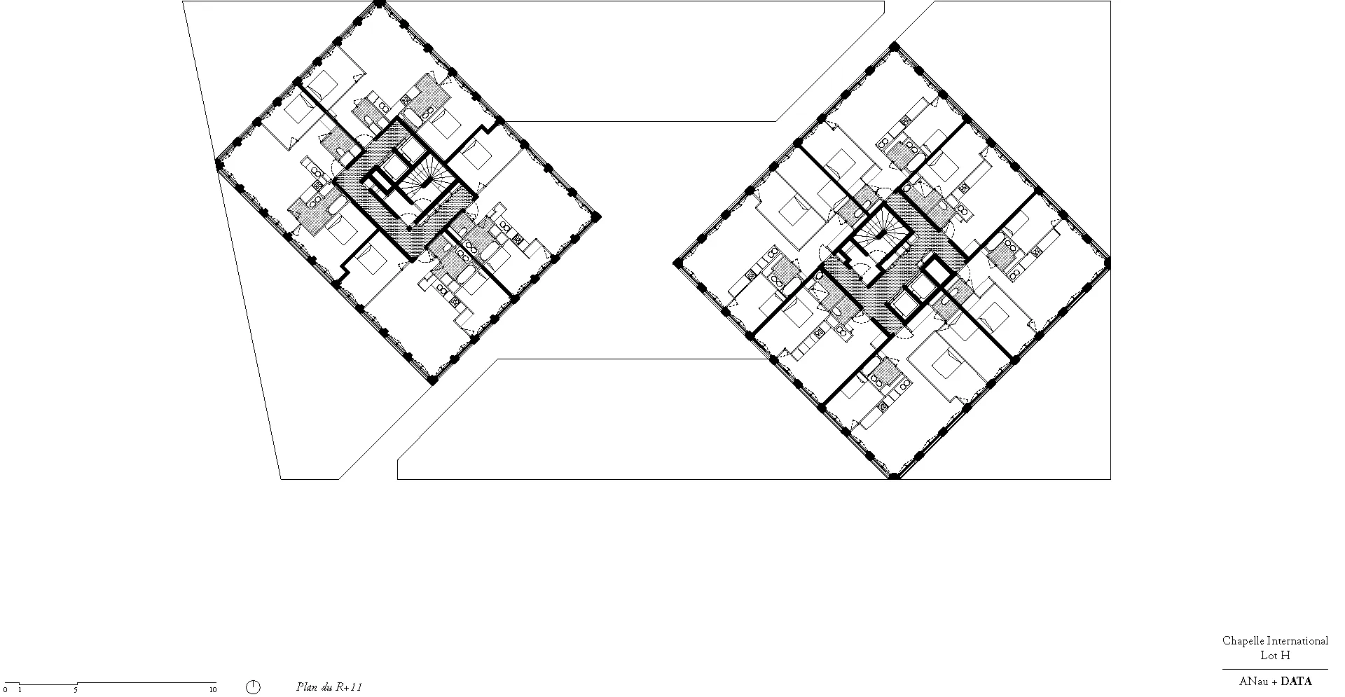 Grundriss 11. OG, Grafik
