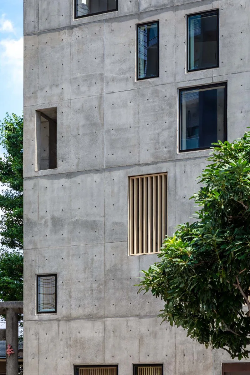 Fassade aus Sichtbeton
