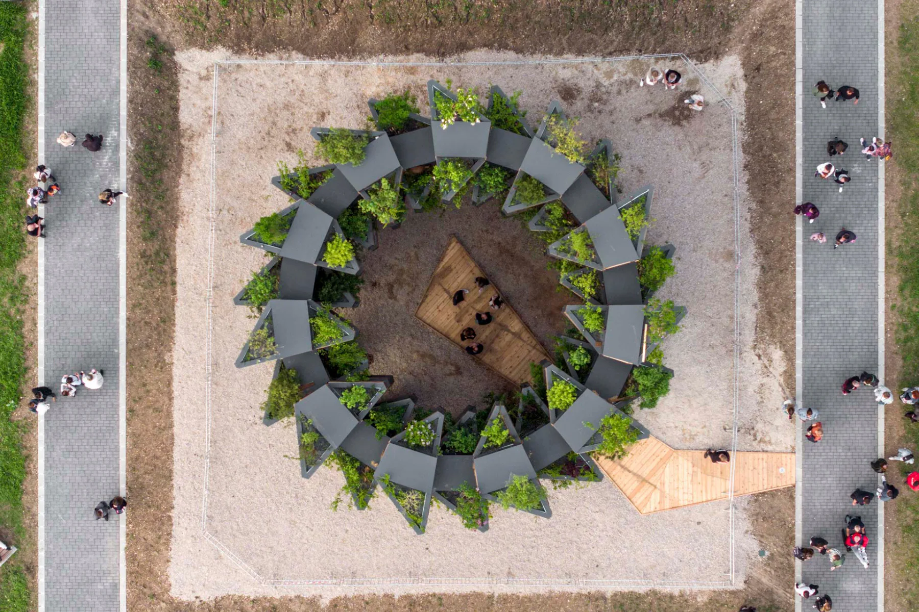 „Garden of Communities“ aus der Vogelperspektive