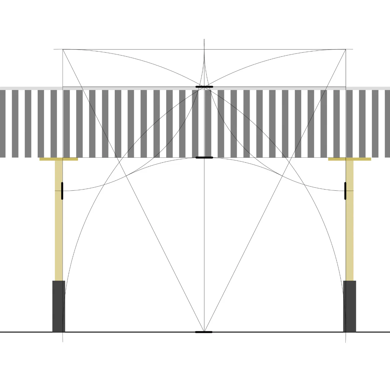 Proportionen Fassade, Grafik