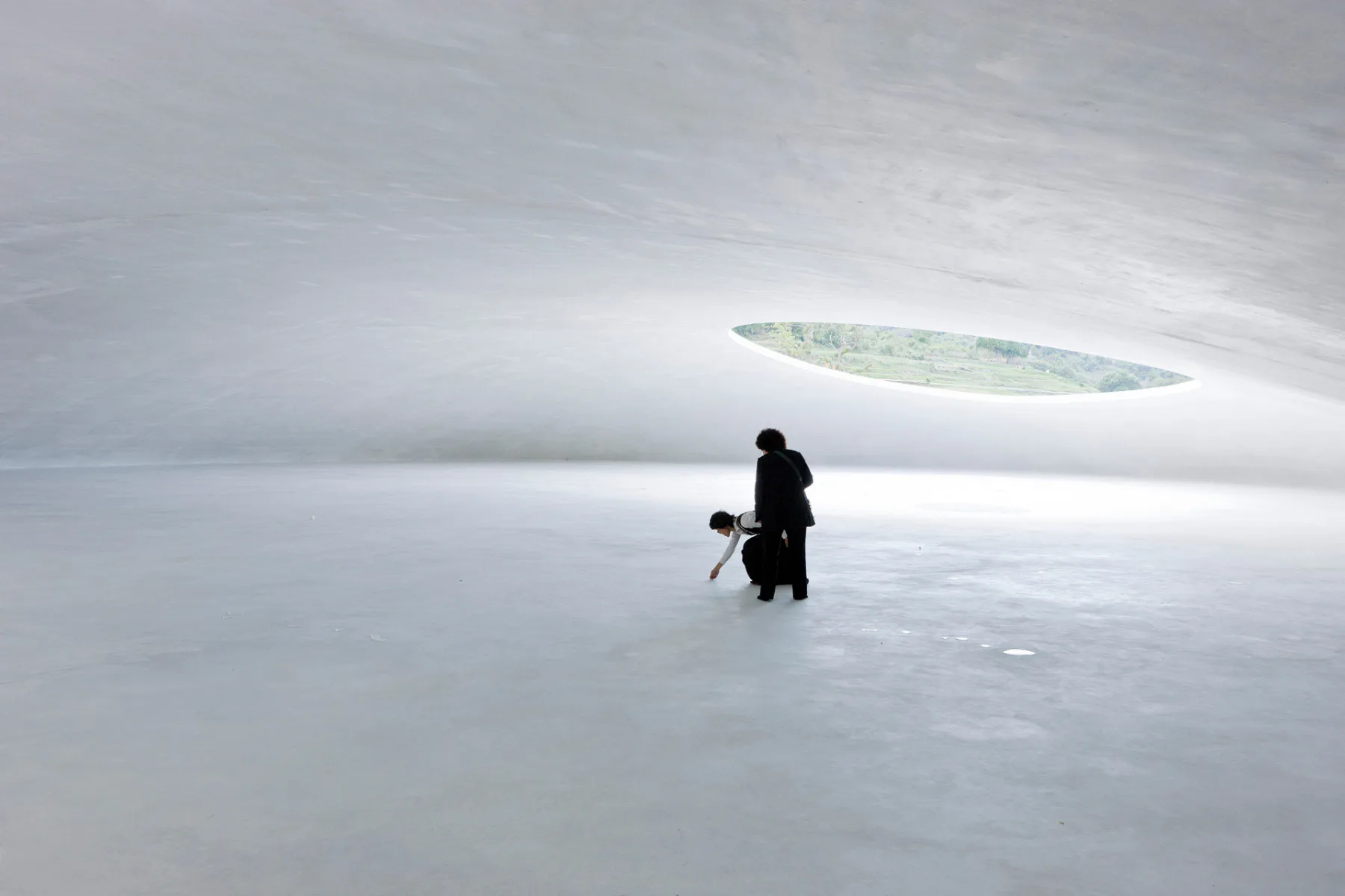 Kunstmuseum Teshima in Tonosho, Japan, 2010. Entworfen von Ryue Nishizawa