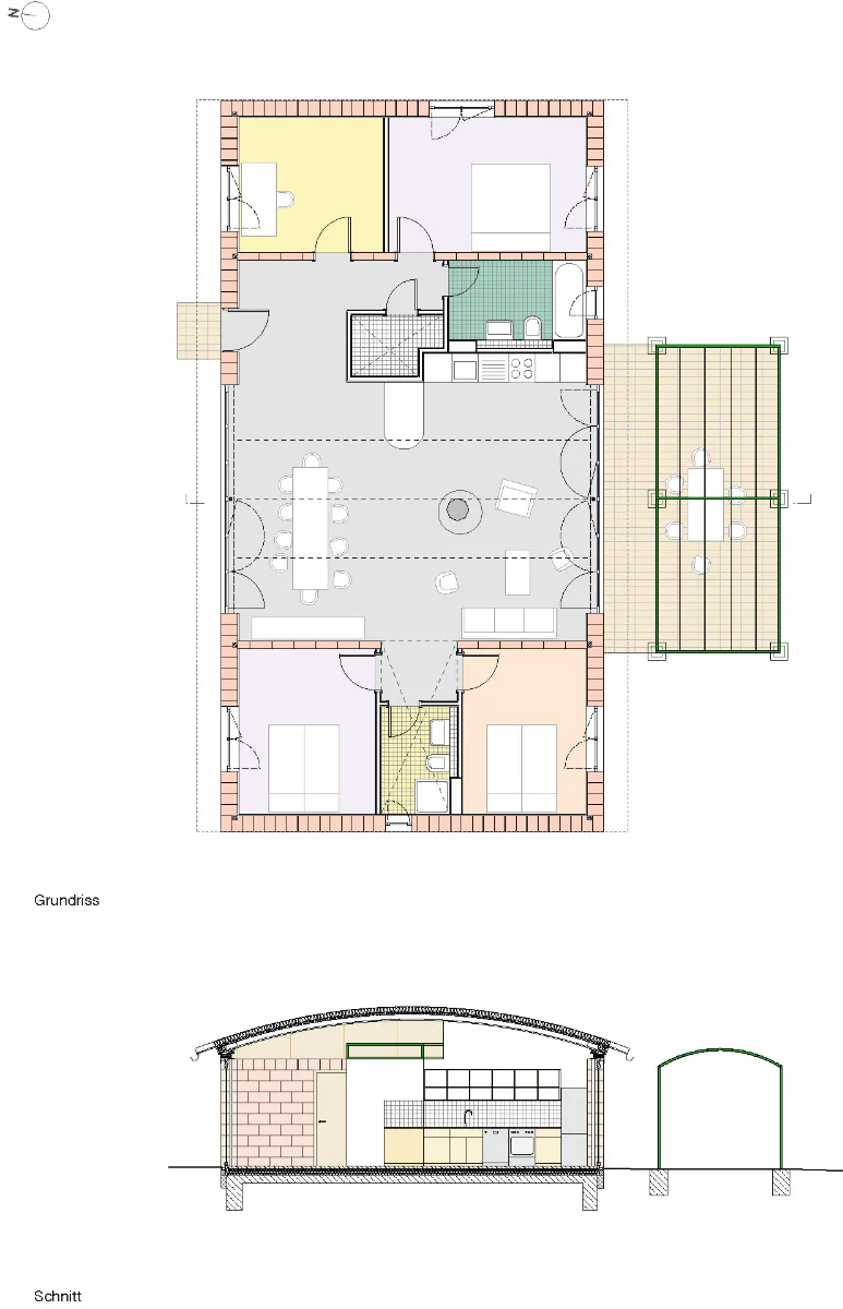 Grundriss und Schnitt, Grafik
