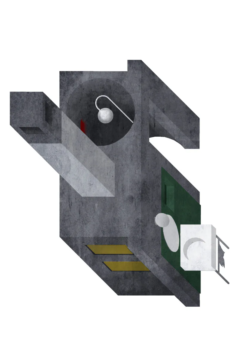 Isometrie Kamin, Grafik