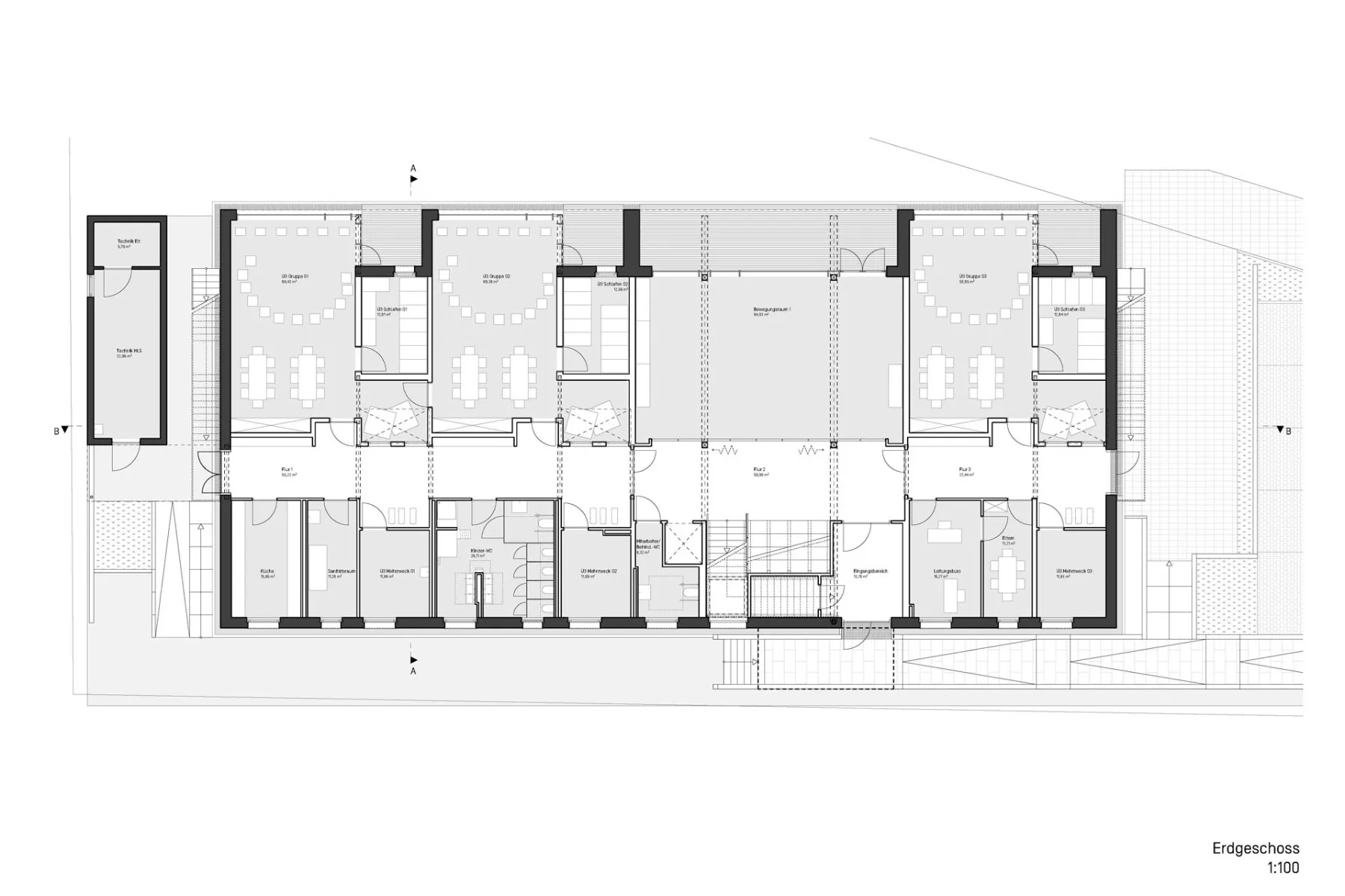 Grundriss Erdgeschoss, Grafik