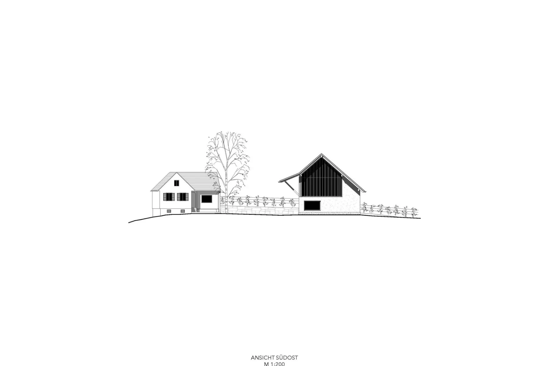 Ansicht Südost, Grafik