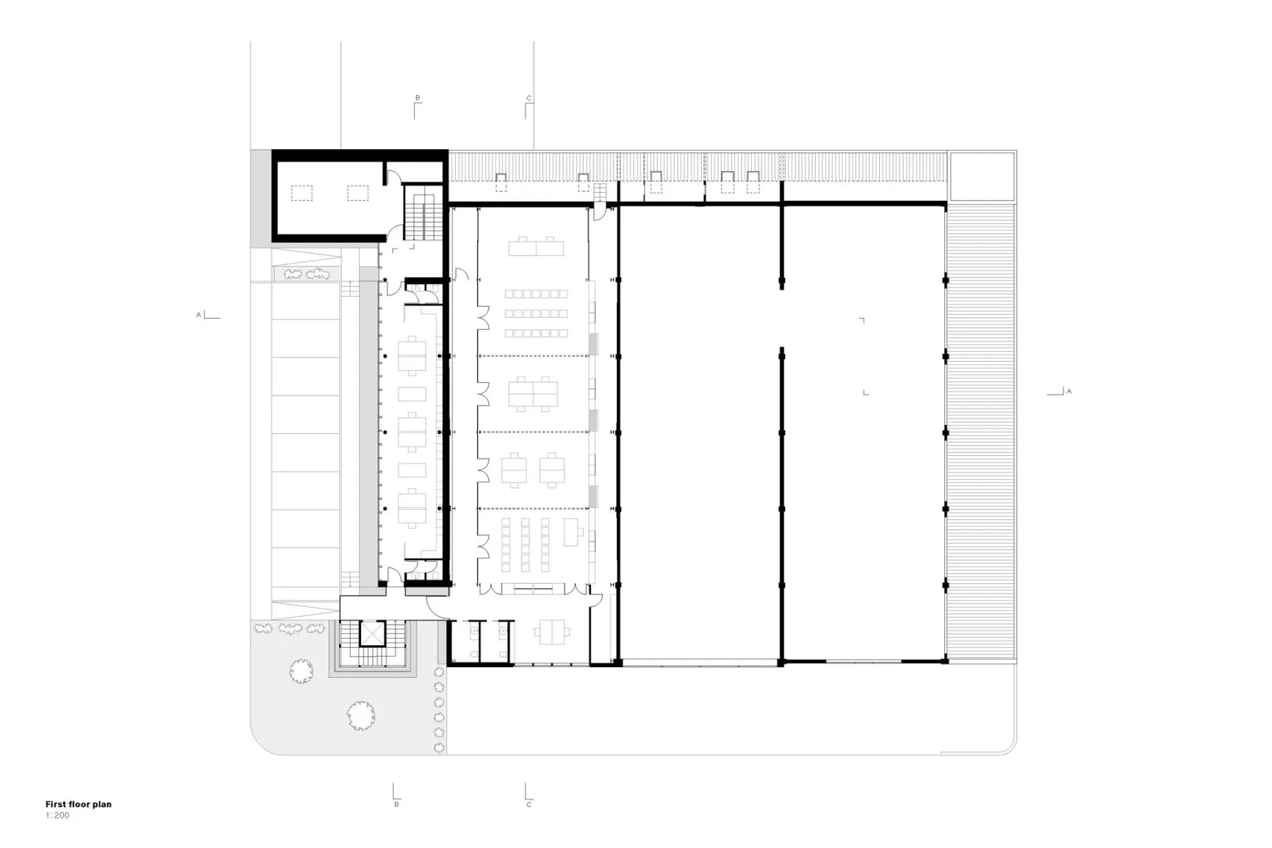Grundriss 1.OG, Grafik