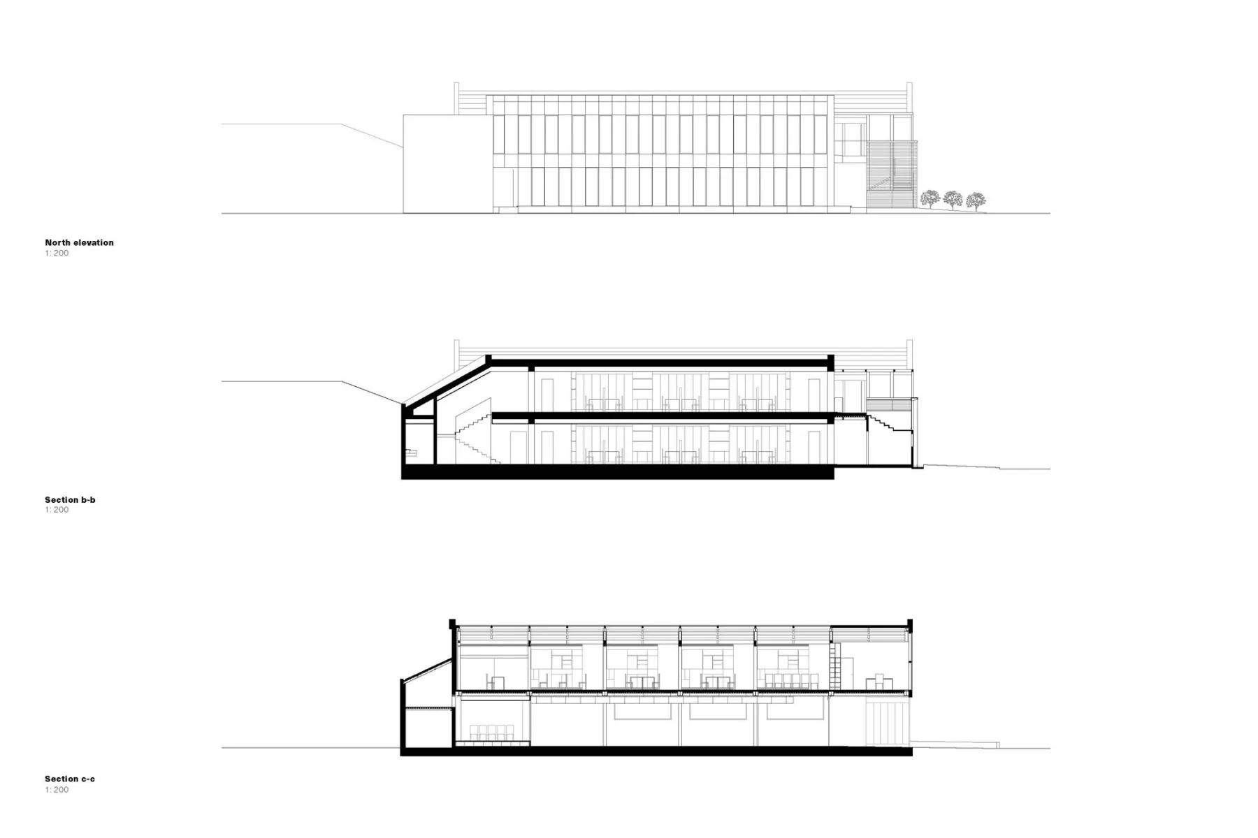 Ansicht und Schnitte, Grafik