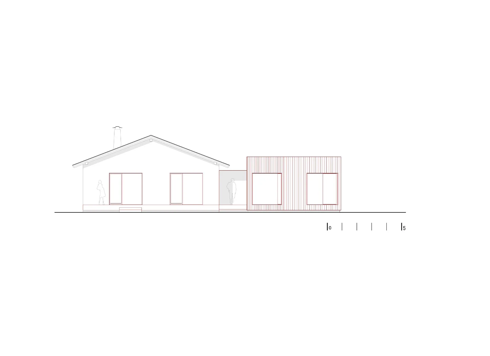Aufriss Süd, Grafik
