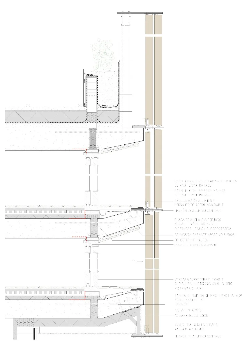 Detail Holzfassade, Grafik